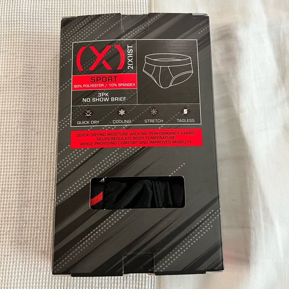 2(X)ist Sport 3PK No Show Brief. Size Large - Picture 4 of 6